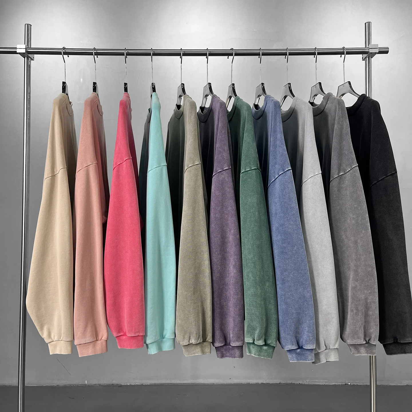 

Свитер Waed American Sle High Ne, 430 г, чистый цвет, круглая толстовка на подкладке Ne Fce, повседневная одежда, повседневная одежда для отдыха