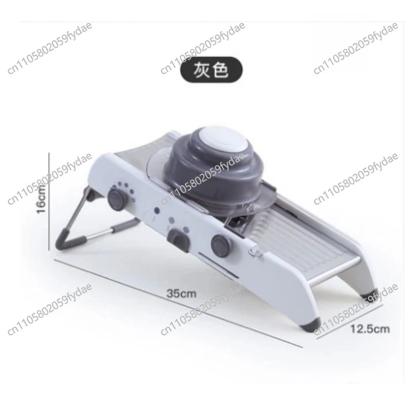 Multi-Function Vegetable Slicer for Home Use - Potato & Radish Slicer/Stripper with Adjustable Thickness, Stainless Steel