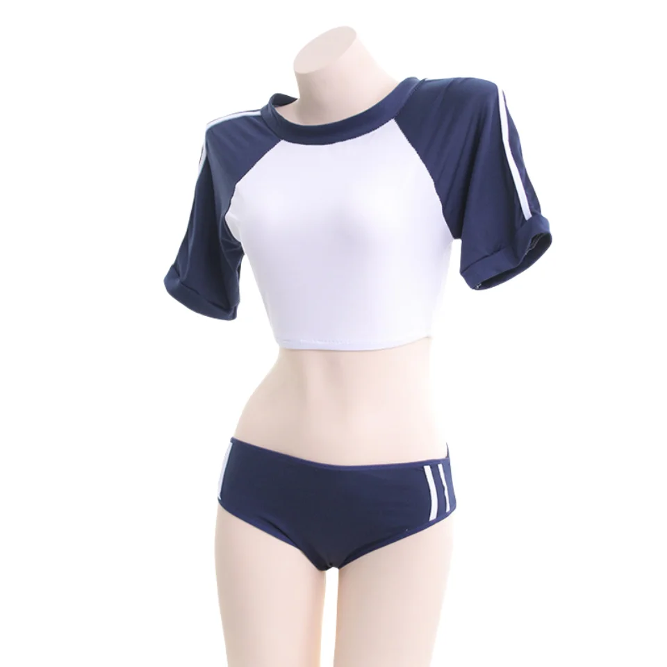 School Girl Gym Suit Pajamas Lingerie Cosplay Japanese Anime Student Swimsuit Series Uniform Costume