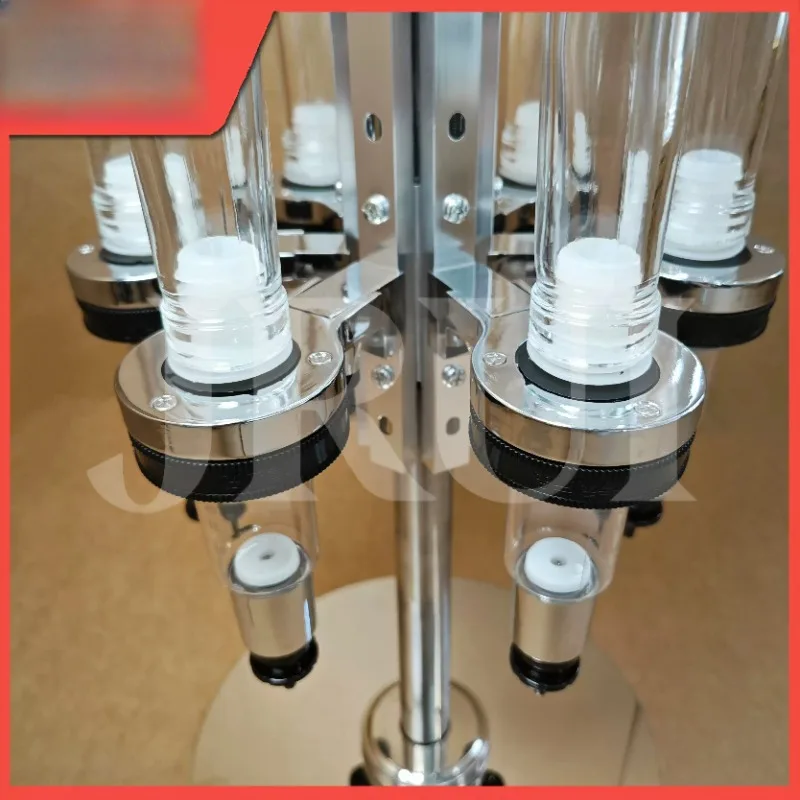 Rotatable Design 6 Heads Perfume Bar Whole Store Perfume Display Rack with 6 Pump Head Distributor 6 Bottles Perfume Dispenser