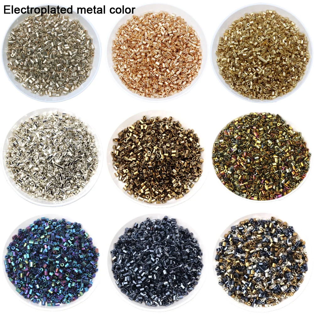 Image 5: Olingart multicolore en vrac 2*3mm 530 pièces/lot cylindrique verre graine aiguille perles collier Bracelet pour la fabrication de bijoux à bricoler soi-même