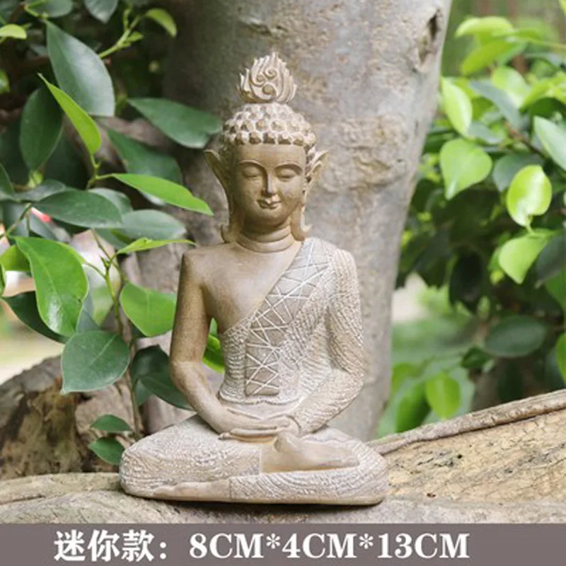 Garden Chinese Style Zen Buddha Statue Decoration, Courtyard Layout, Top Floor Outdoor Fish Pond, Balcony Decoration Ornaments