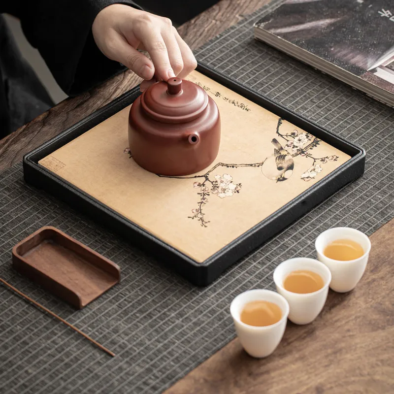 Serving Decorative Tea Tray Ceremony Living Room Accessories Table Luxury Tea Tray Hospitality Chinese Bandejas Home Products
