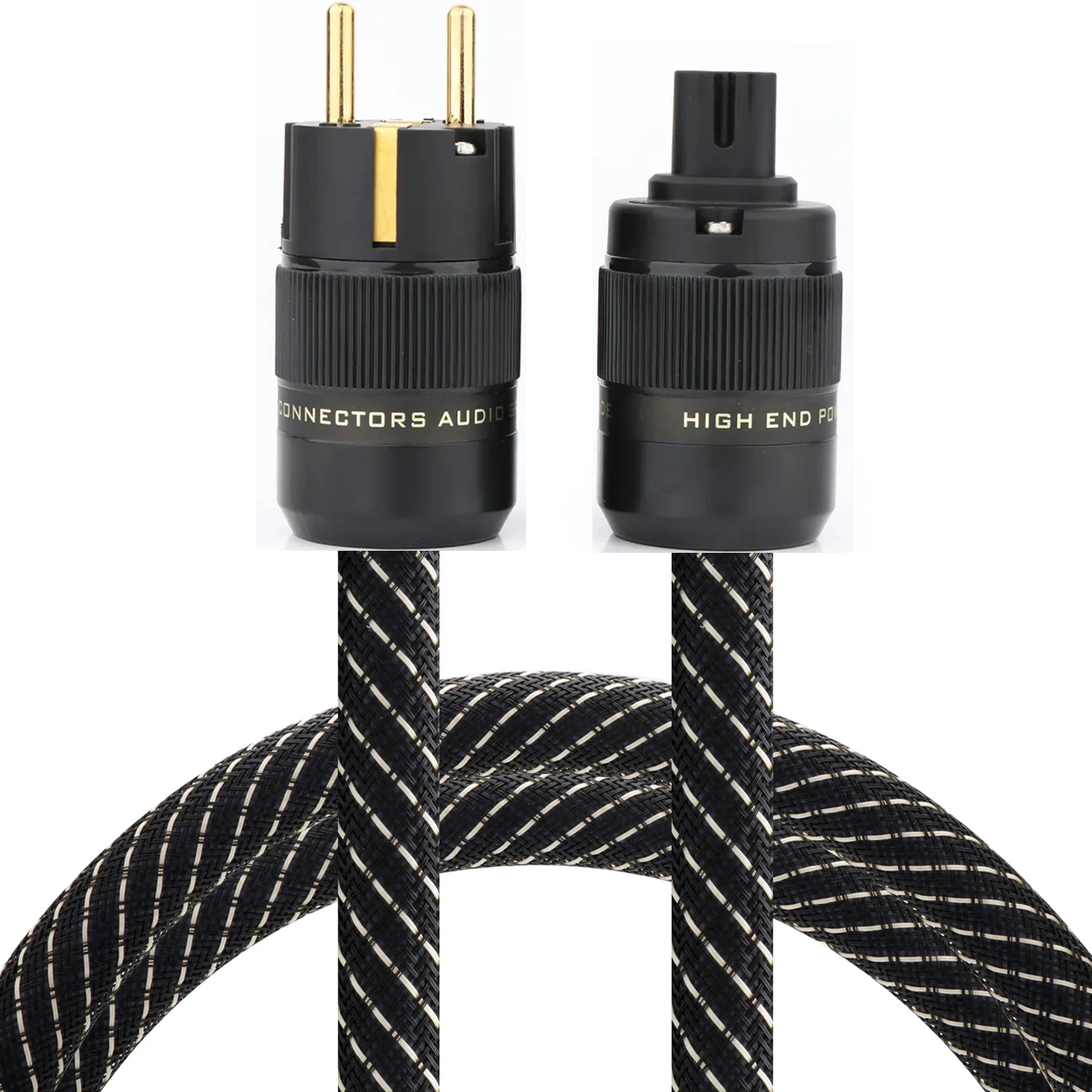 HI-END US/EU/UK AC Power Cable IEC UK C7 Figure 8  Female Power Cord Cable, Non-Polarized Figure 8 Power Lead