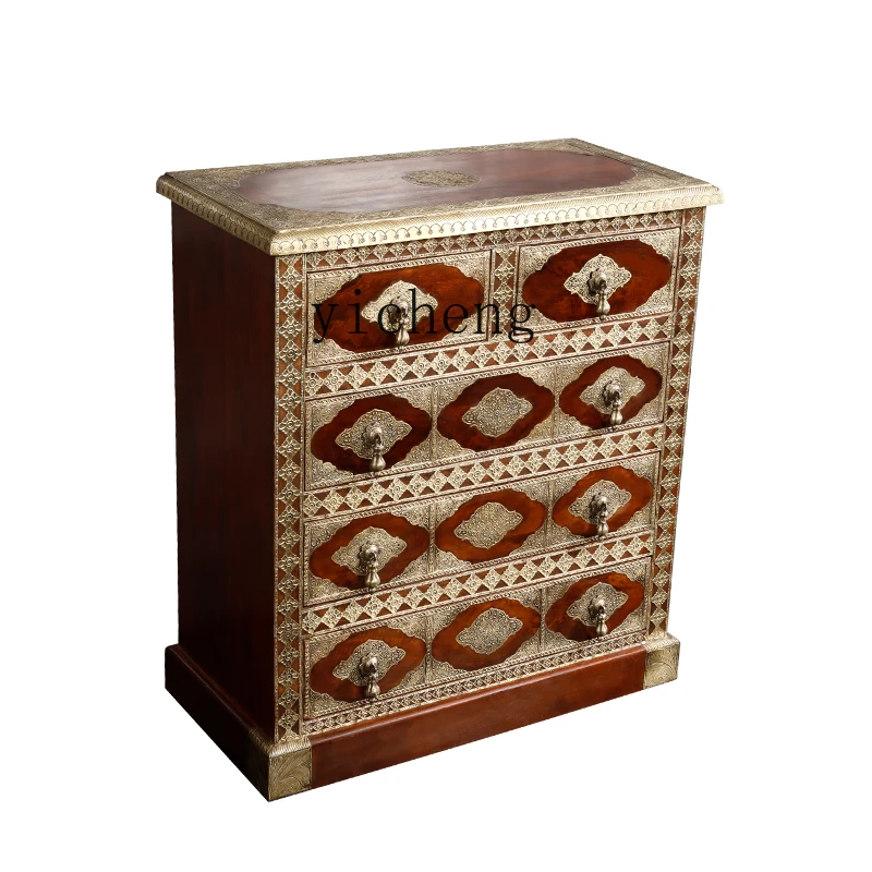 

Solid Wood Living Room Storage Cabinet Chest of Drawers Small Vertical Cabinet Wall Locker Chest of Drawer