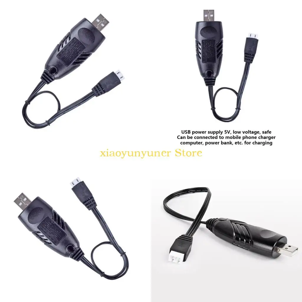 P9JB USB Charging Cable Power Supply Cord Wire for 7.4V NiCd NiMH Lithium Batteries with XH-3Pin Connectors for Vehicles