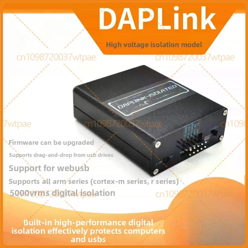 For High‑Voltage Isolated DAPLINK CMSIS‑DAP ARM Debug Downloader, With Serial Port