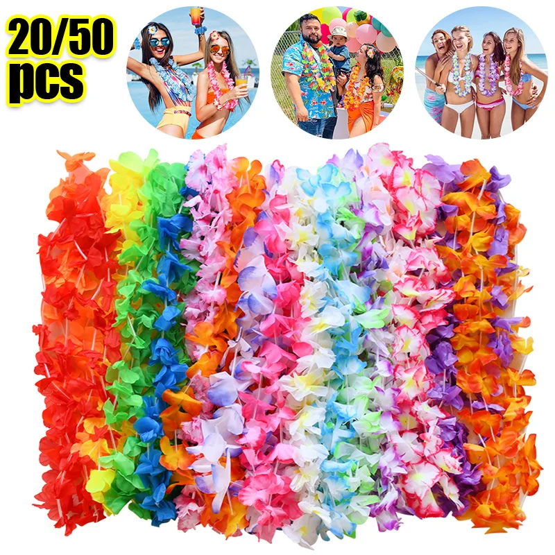 

Гавайские ожерелья из искусственных цветов ZQNYCY