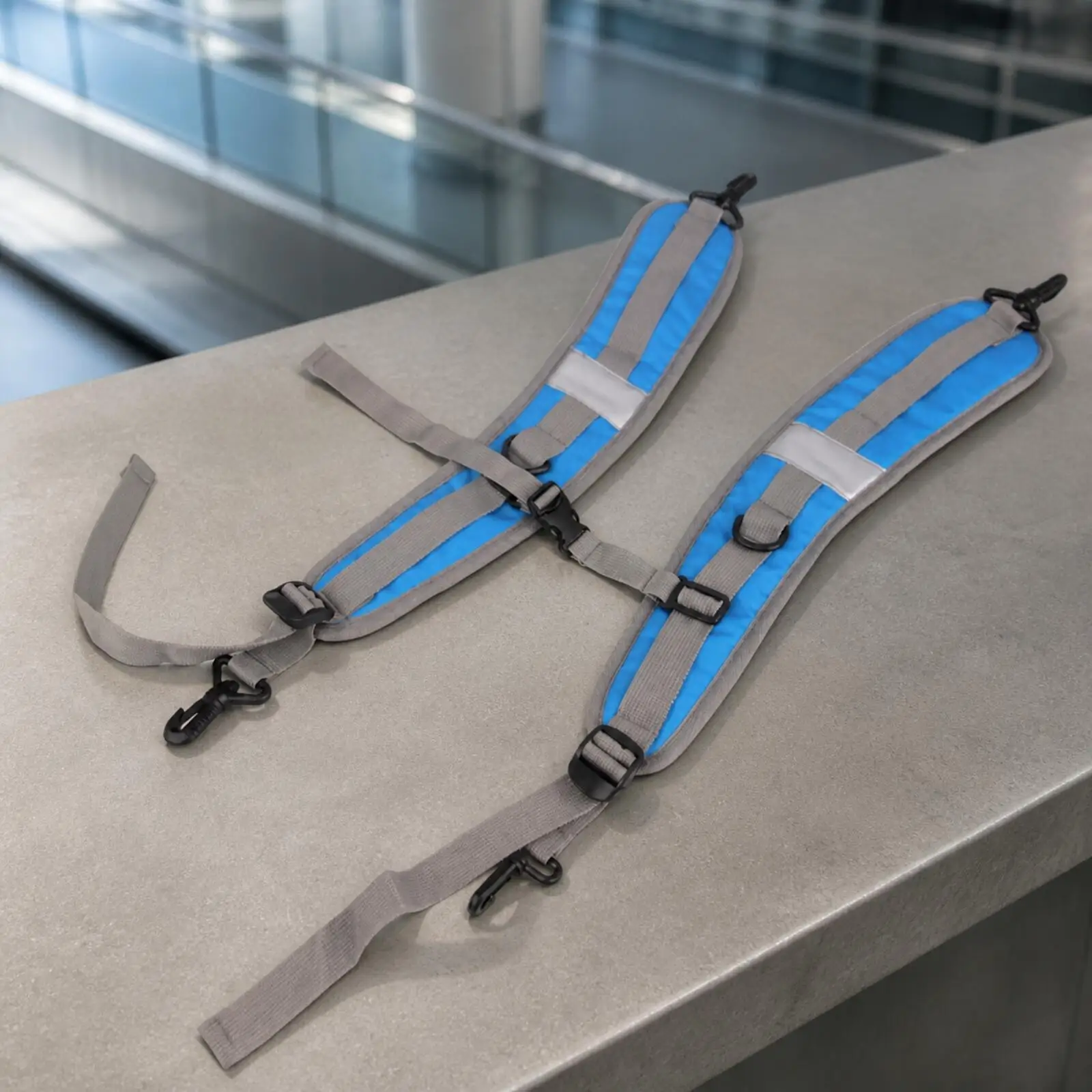 Heavy Duty Camera Strap Double Shoulder Padded Harness for Camera Bag Backpack with Quick Release Clip