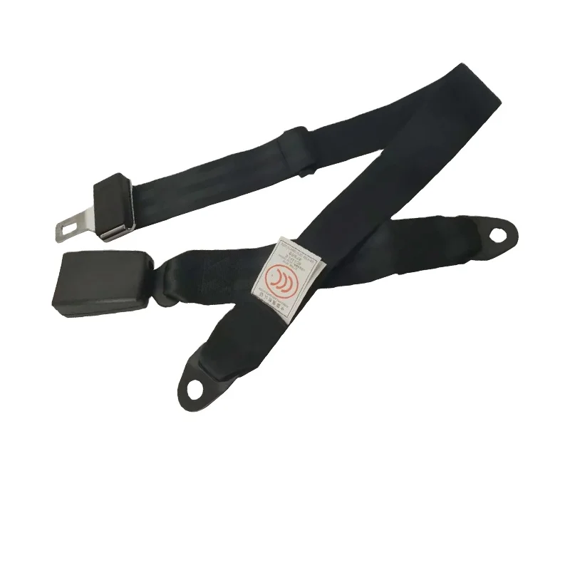 China Best-selling Bus Accessories Two-point Safety Belt Nylon Material CCC Certified Steel Head Safety Belt Bus Parts