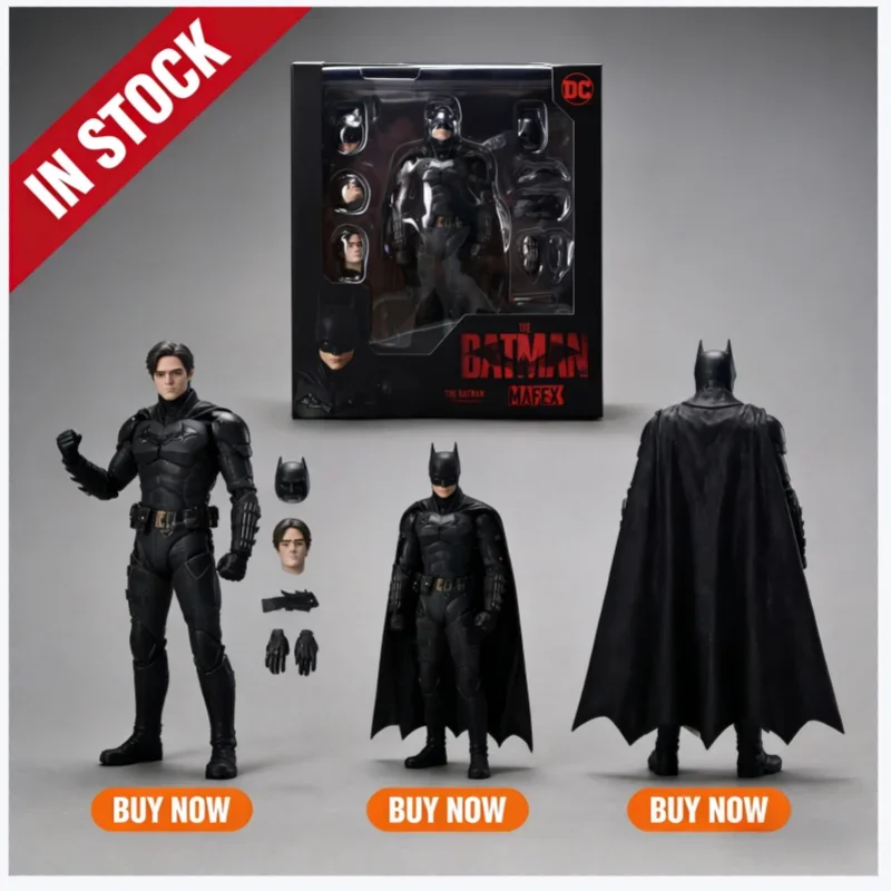 

Hot In Stock Anime Figurines The Batman Mafex 188 Robert Pattinson Movie Version Figurine Justice League Batman Action Kids Toy