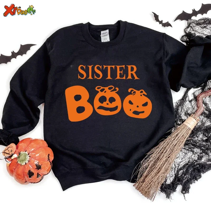 Vintage Pumpkin Halloween Family Pullovers Harajuku Hoodie MEN Women Autumn Sweatshirt Farm Fresh Pumpkins Sweatshirts Family SET