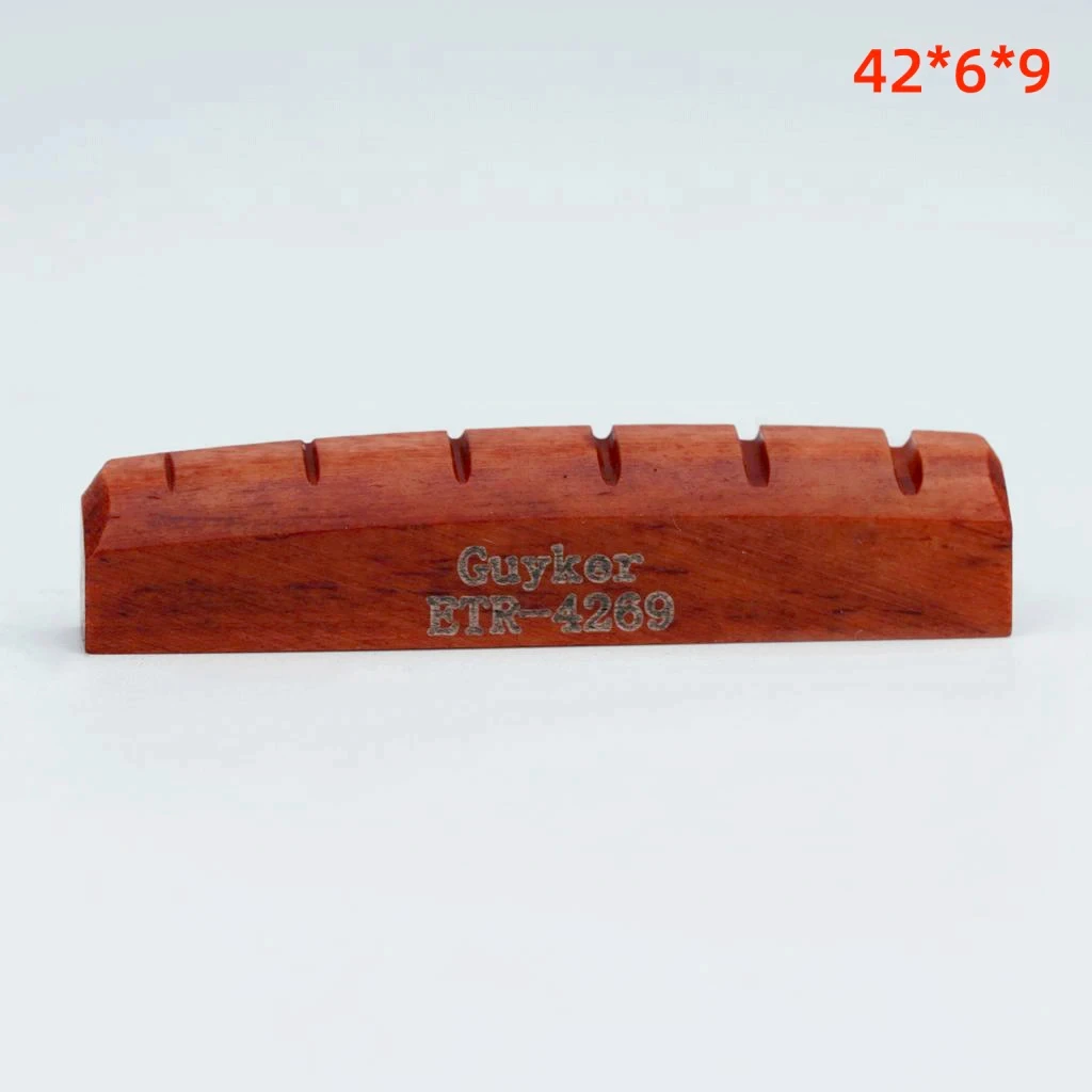 Guyker 42 mm/43 mm Knochensattel, für ST/LP E-Gitarre 42/43 mm. – Detail 7
