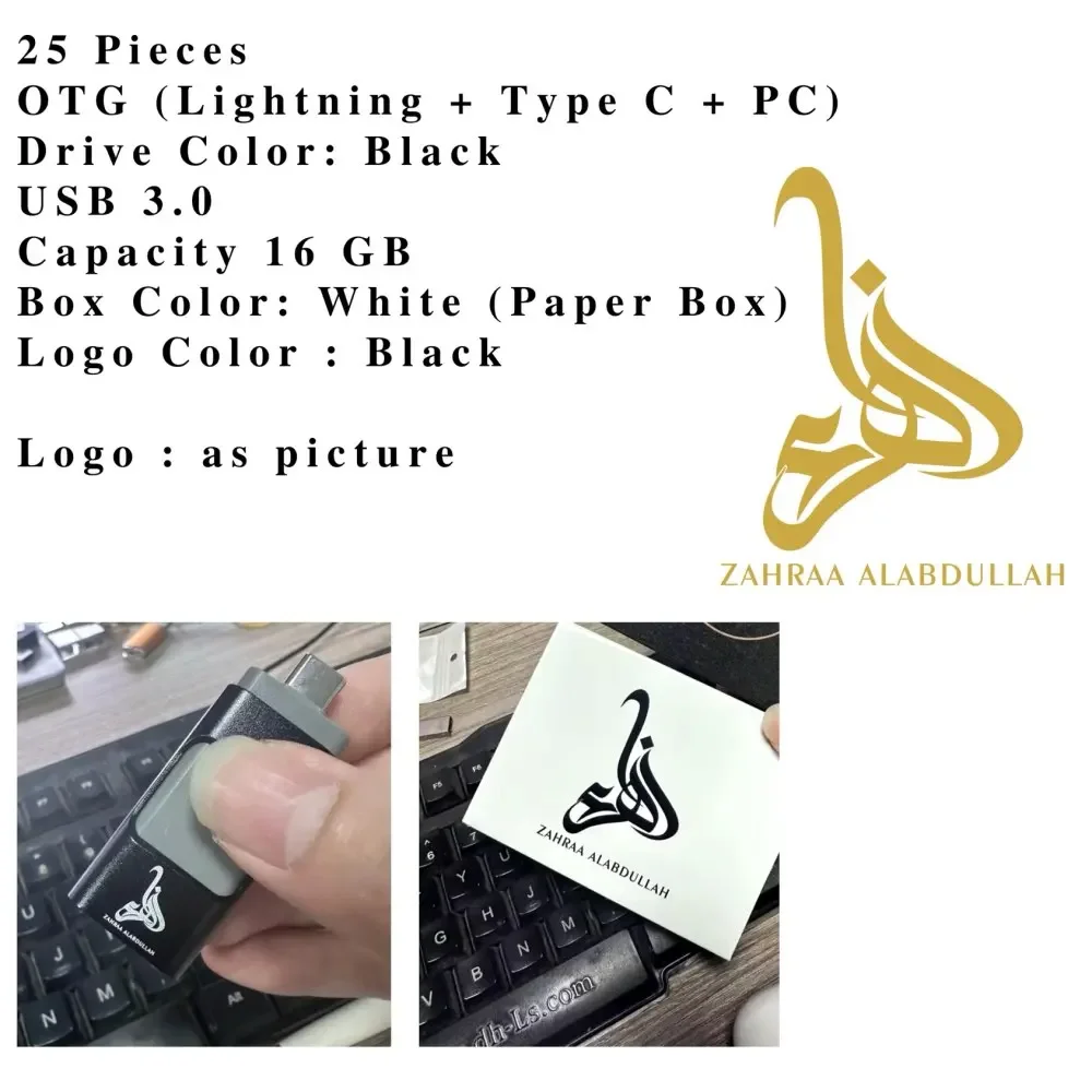 

Free Custom Laser Engraving LOGO Metal Crystal USB3.0 32GB 64GB 128GB and White Box
