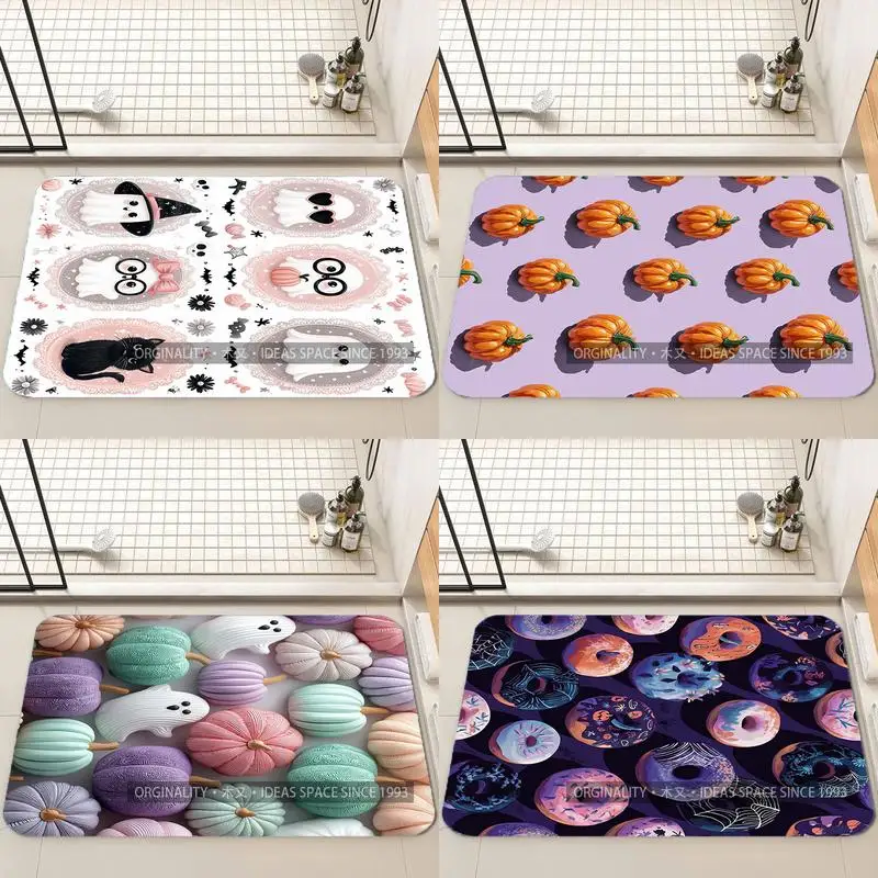 

Cute Ghosts Pattern Mat Living Room Decoration Home Sofa Non-Slip Carpet Study Bedroom Tatami Children'S Soft Floor Mat