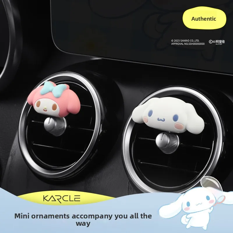 Sanrio Cinnamoroll Car Mounted Air Outlet Plug-in Cartoon Cute Air Conditioning Clip Creative Decoration Car Supplies