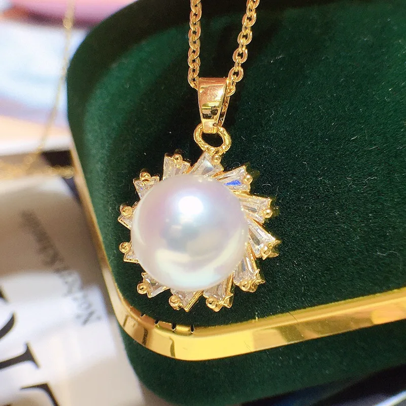 

Freshwater Pearl Pendant for Women Korean 9-10mm Micro Niche Design Fashion Simple Elegant Versatile 150