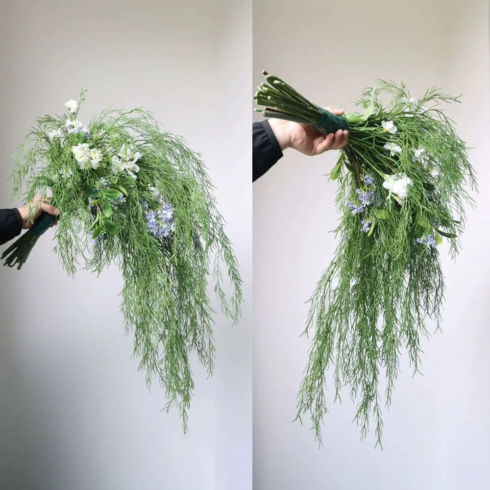 Natural Style | Waterfall Bouquet | Bride wedding veil photography props, home countertops, floral art