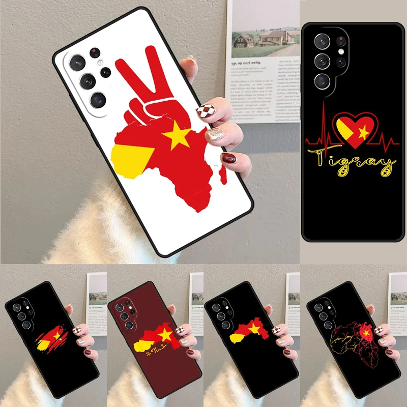 Tigray Flag TPU Phone Case For Samsung Galaxy note 10 pro S26 S25 S24 S23 S22 Ultra Plus S21 FE S20 Shockproof Cover