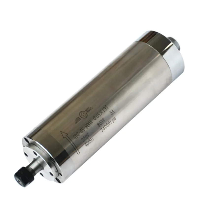65X195-800W-ER11-220V silnik wrzeciono chłodzone wodą CNC 4 łożyska silnik CNC wrzeciona maszyna CNC 1 szt. Wysokiej jakości