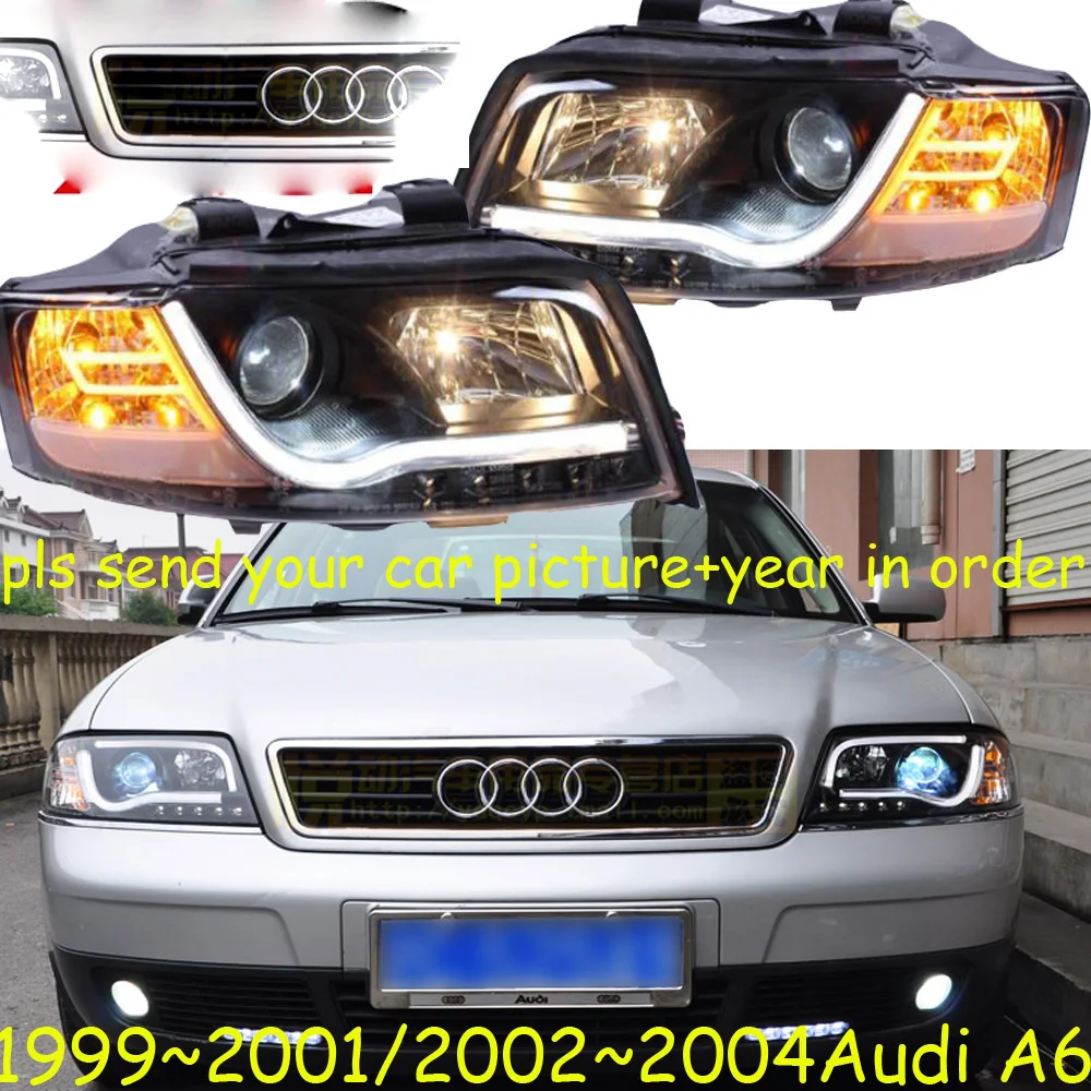 Bumper lamp for 2Pcs Headlights A6 1999~2001/2002~2004 car accessories,a6 car lights LED Daytime Running Lights