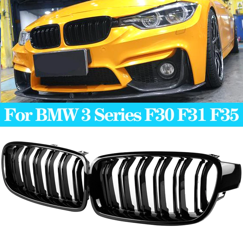 

Car Front Kidney Grille Dual Slat Grille For BMW F30 F31 F35 320i 325i 328i 316i 318i 320i 328i 330i Auto Accessories 2012-2018