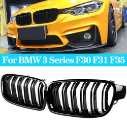 Car Front Kidney Grille Dual Slat Grille For BMW F30 F31 F35 320i 325i 328i 316i 318i 320i 328i 330i Auto Accessories 2012-2018