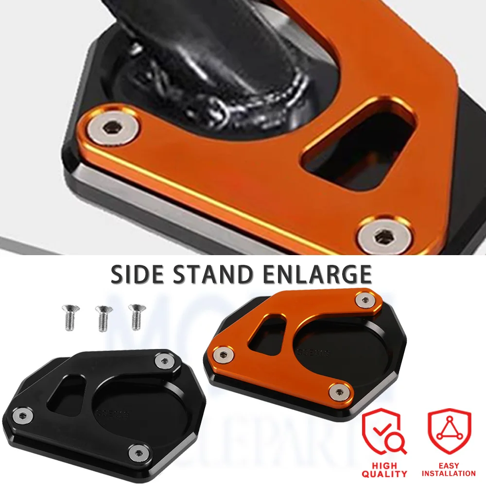 

Motorcycle CNC Aluminium Kickstand Enlarge Plate Side Stand Extension Pad For 390 250 ADV ADVENTURE 390ADV 250 Adventure 250ADV