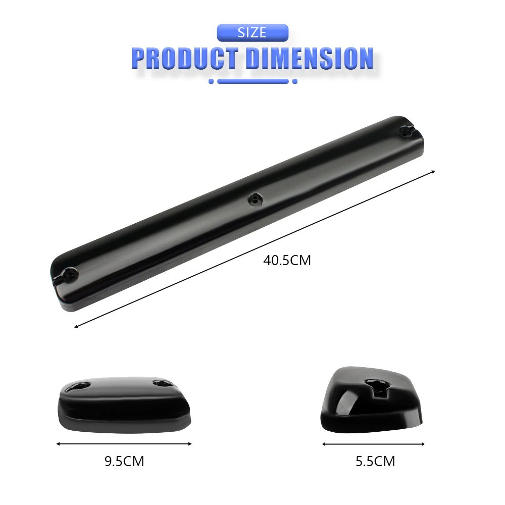 أضواء سيارة LED ل تشيفي سيلفرادو G/M/C سييرا 07-13 ، تشغيل العنبر الجانب التخليص قبة ، السيارات تحذير القيادة مصباح ، الدخان ، 3 قطعة #3