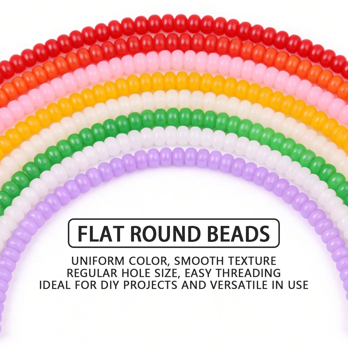 

160pcs Multicolor 5x8mm Glass Abacus Beads Spacer Loose Beads For Jewelry Making DIY Bracelets Necklace Pendants Accessories