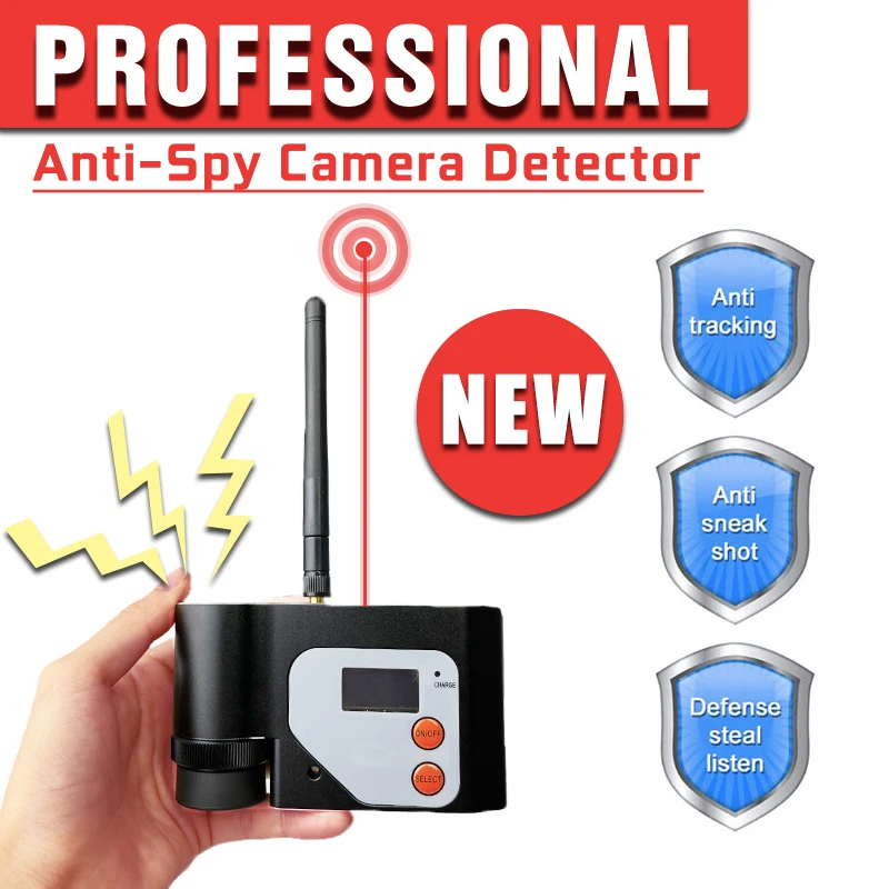 Professional Anti-Spy RF Detector Innovative Infrared Camara Laser GSM WiFi Signal Detection Hidden Camera Lens Focus Scanning