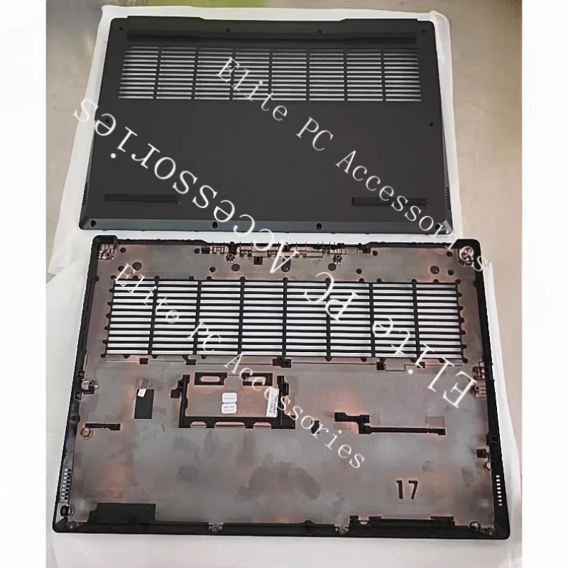 lenovoy7000p-2022style-r7000p-arh7-iah7-シェルブラックdシェルボトムカバー、フットパッドとメッシュパネル付き