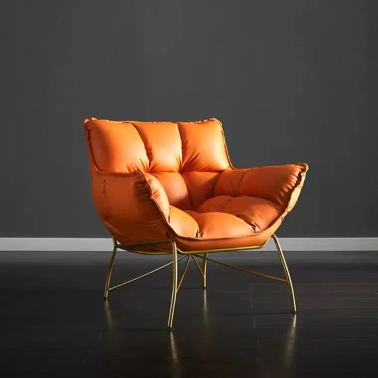 Sofá cadeira única luz luxo sala de estar varanda quarto pequeno sofá hotel cadeira lazer internet celebridade pequeno apartamento