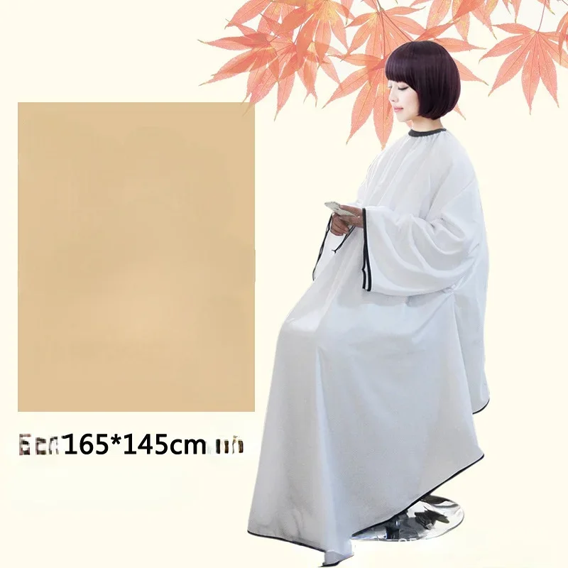 145*165cm Professional Waterproof Hair Cutting Cape Long Sleeve Haircut Apron Salon Hairdressing Cloth Gown Wrap Wholesale