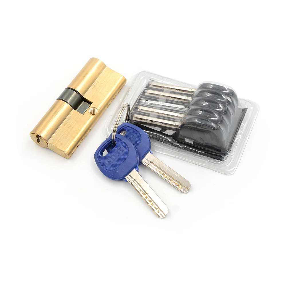 75MM 37.5/37.5 Brass Key Cylinder Door Lock Barrel High Security Anti Snap Lock【Homeclub】