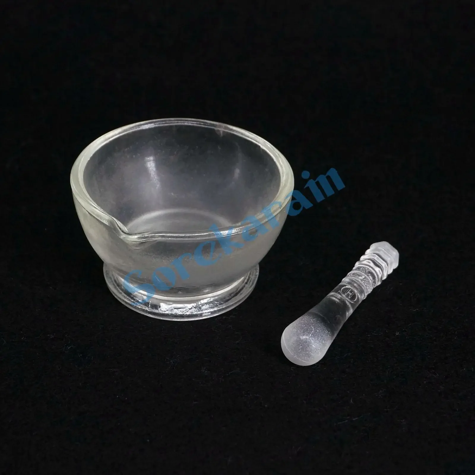 120mm Inner Diameter Apothecary Solid Glass Pestle and Mortars Bowl Set Grinding Mill Tool