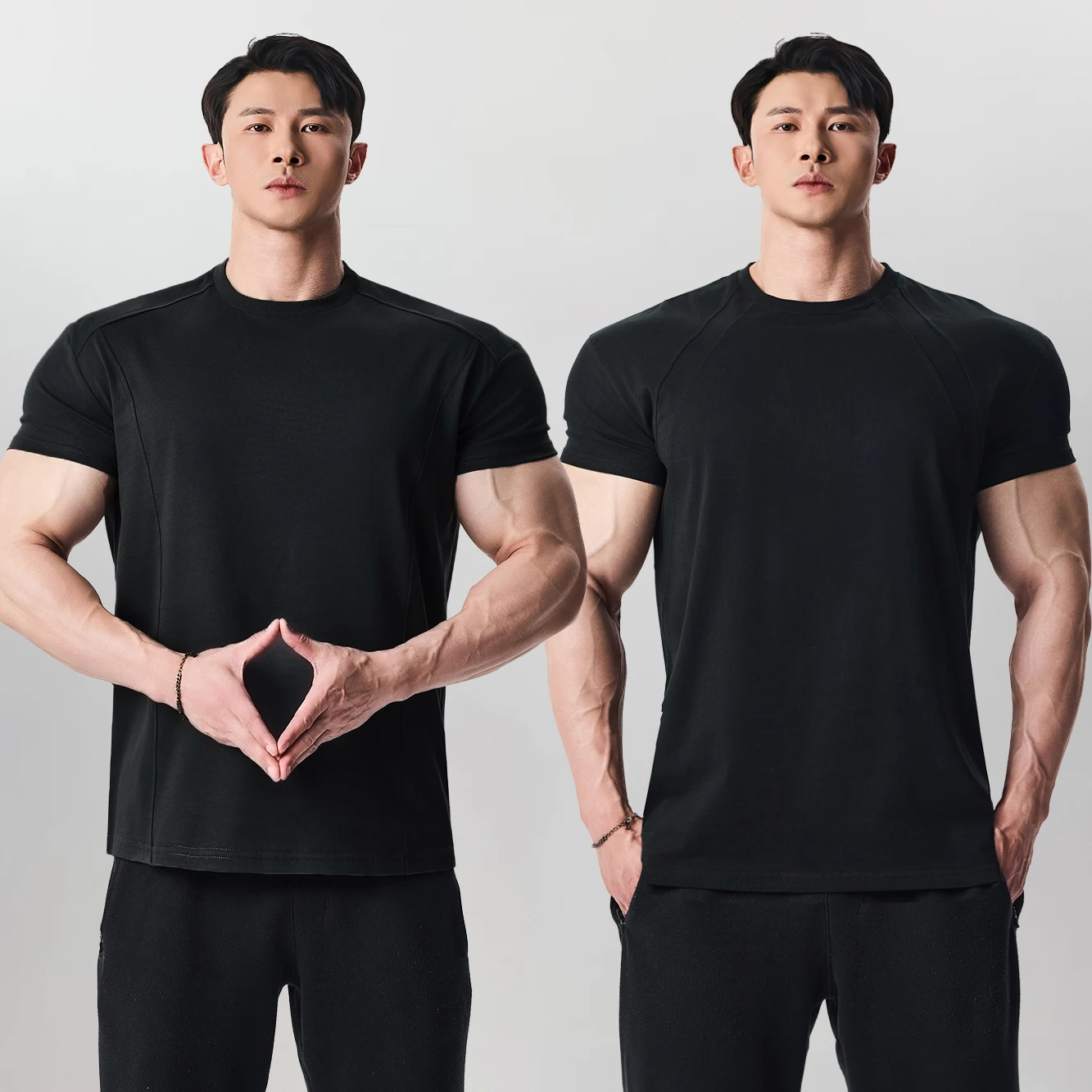 7A Cool Tech Cotton T-Shirt GD American Sport Fitness Training round Neck Short Sleeve Men's Base Layer Breathable Antibacterial