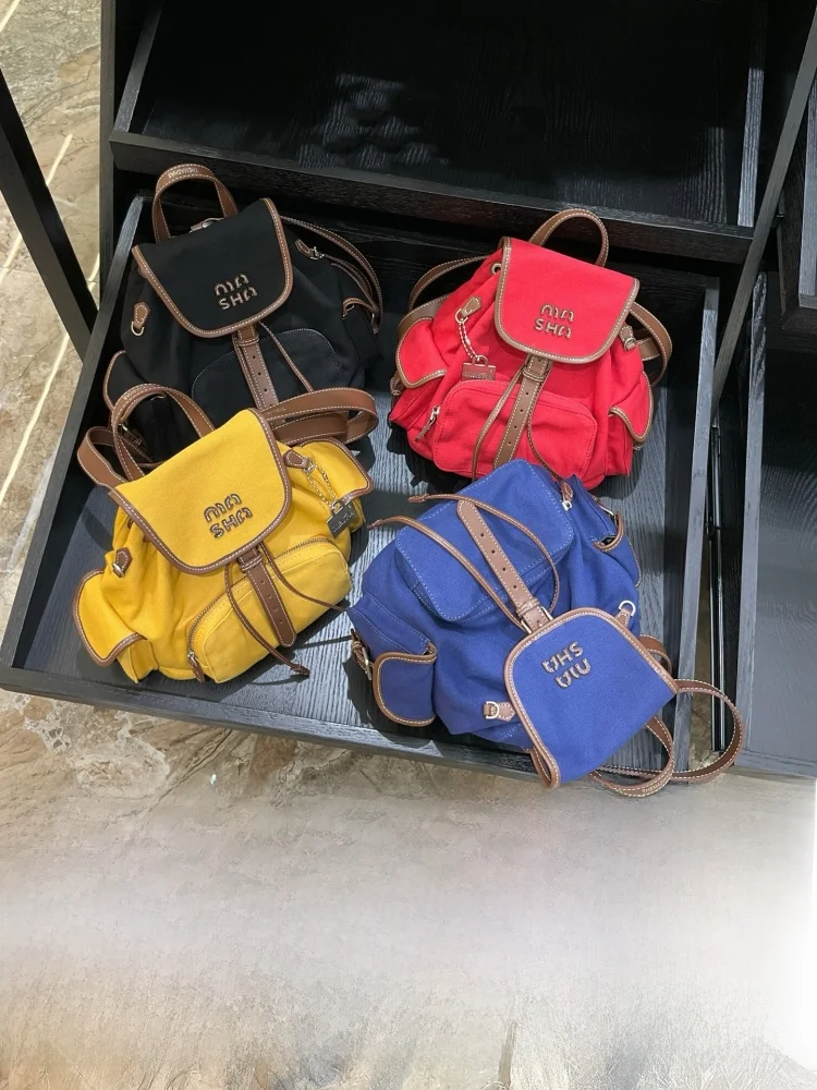 

M&A the Maa 2025 Spring Faion Casual Canvas oulder Bag Dual Strap Versatile Small Size ex Bapa for Daily Use