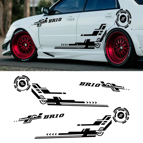 Imagen 2 del producto Pegatinas de PVC para puerta de coche, estilo Industrial, modelado fresco, película gráfica de vinilo, calcomanías, accesorios de sintonización para SUV, decoración del cuerpo