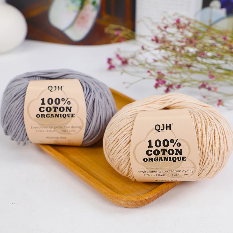 

3PCS Hand Woven Yarn Baby Cotton Crochet Knitted Fabric 100%Organic Cotton Yarn For Knitting T-shirt Yarn Crochet Yarn