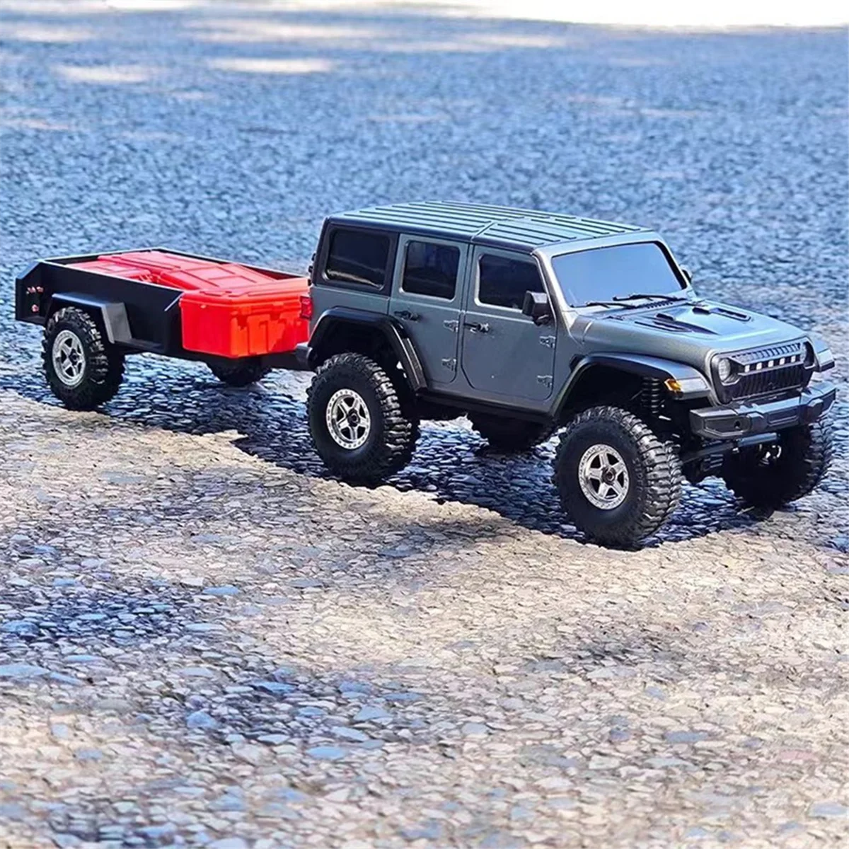 Przyczepa gąsienicowa RC ze zaczepem do MN AUSTAR 1/18 RC Crawler Car Części do modernizacji samochodów RC