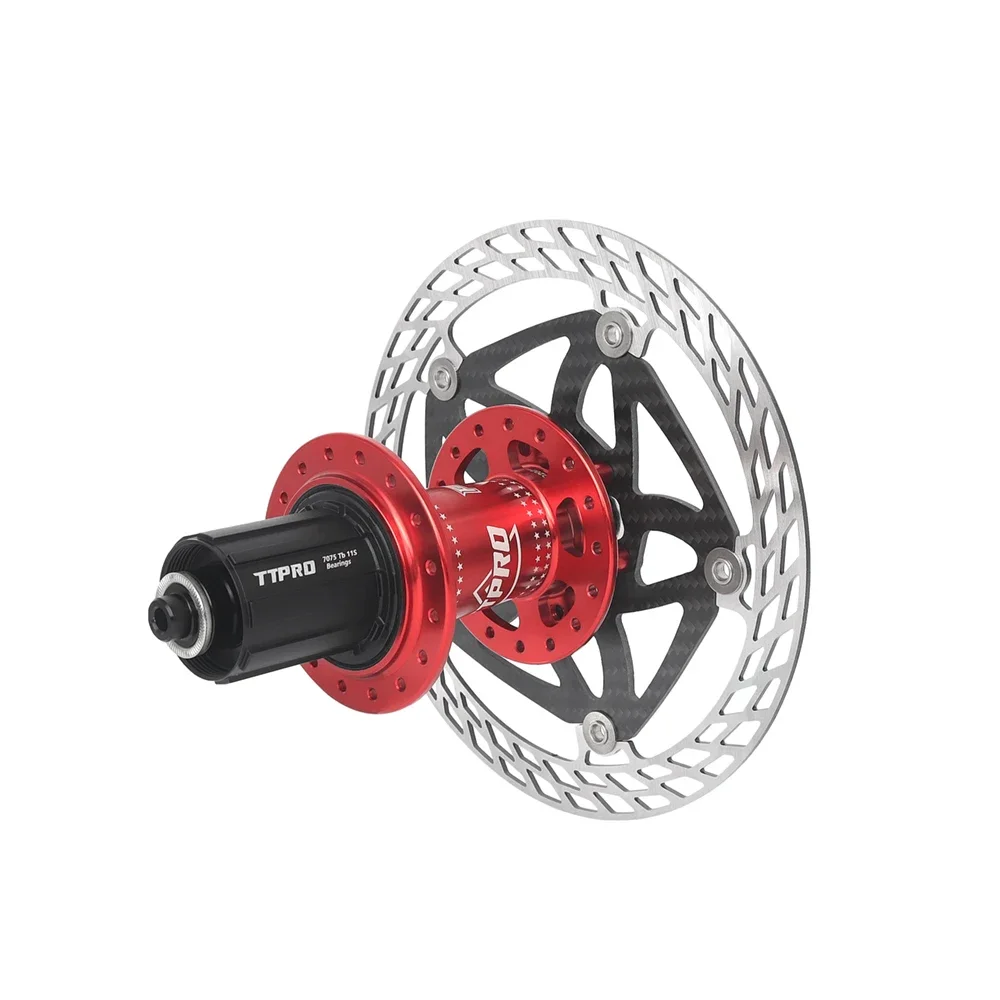 TTPRO Ultraleichte Fahrrad-Scheibenbremse aus Kohlefaser 140mm 160mm 180mm mit 6-Bolzen-Rotoren für MTB Rennrad Scheibenbremse – Detail 9