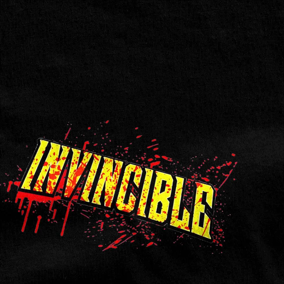 Invincible Blood Splat Logo Merch T-Shirts Men Women Adult Anime 100% Cotton T Shirt Round Collar Short Sleeve All Seasons Tops