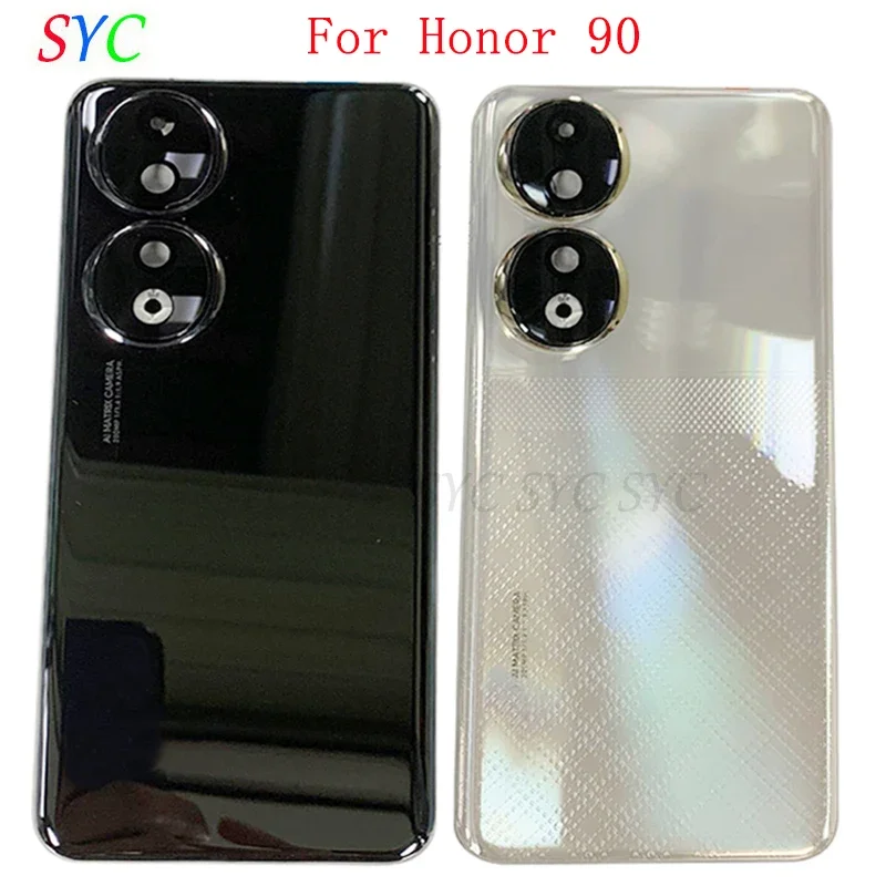 

Back Door Battery Cover Housing Case For Honor 90 Rear Cover with Camera Lens Logo Repair Parts