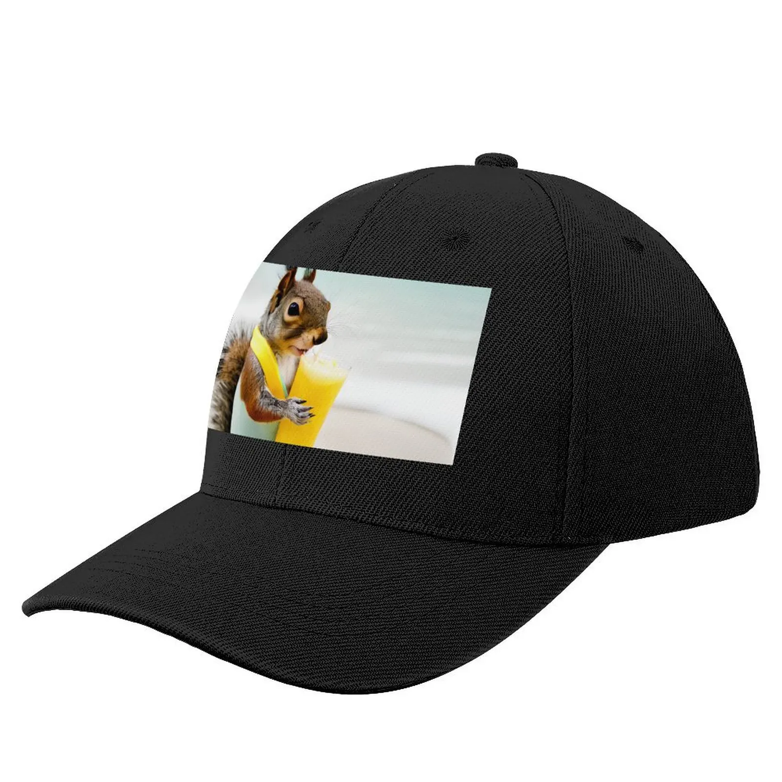 

Squirrel On The Beach Baseball Cap Luxury Brand Streetwear Golf Cap sun hat Men's Baseball Women's