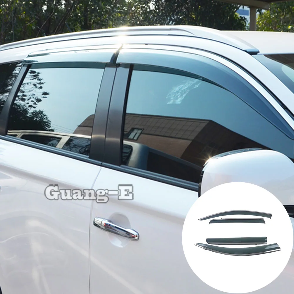 

Styling Stick Lamp Plastic Window Glass Wind Visor Rain/Sun Guard Vent For Mitsubishi Outlander 2016 2017 2018 2019 2020 2021