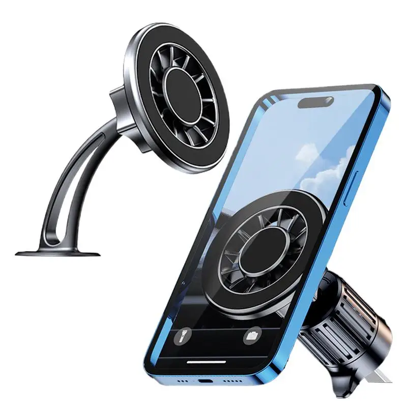 Car Magnetic Phone Mount Adjustable Auto Vent Cradle Stand Strong Magnetic Car Mobile Phone Cradle For SUV RV Truck Sedan Van