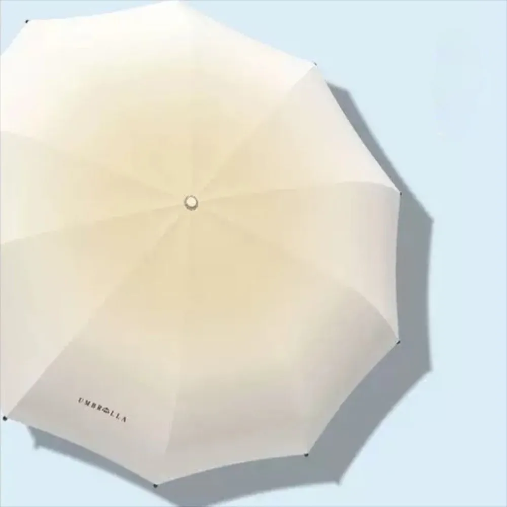 

Double Keel Automatic Umbrella Folding Gradient Color Rain Umbrella UV Protection Sunproof Vinyl Folding Umbrella Daily Use