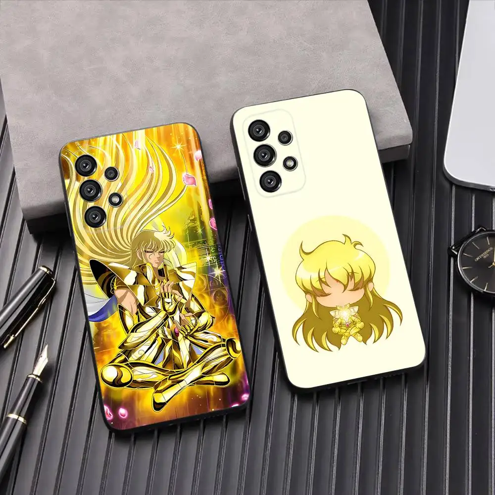 

Virgo Shaka S-Seiyapedia Phone Case For Samsung Galaxy A13,A21s,A22,A31,A32,A52,A53,A71,A80,A91 Soft Black Shell