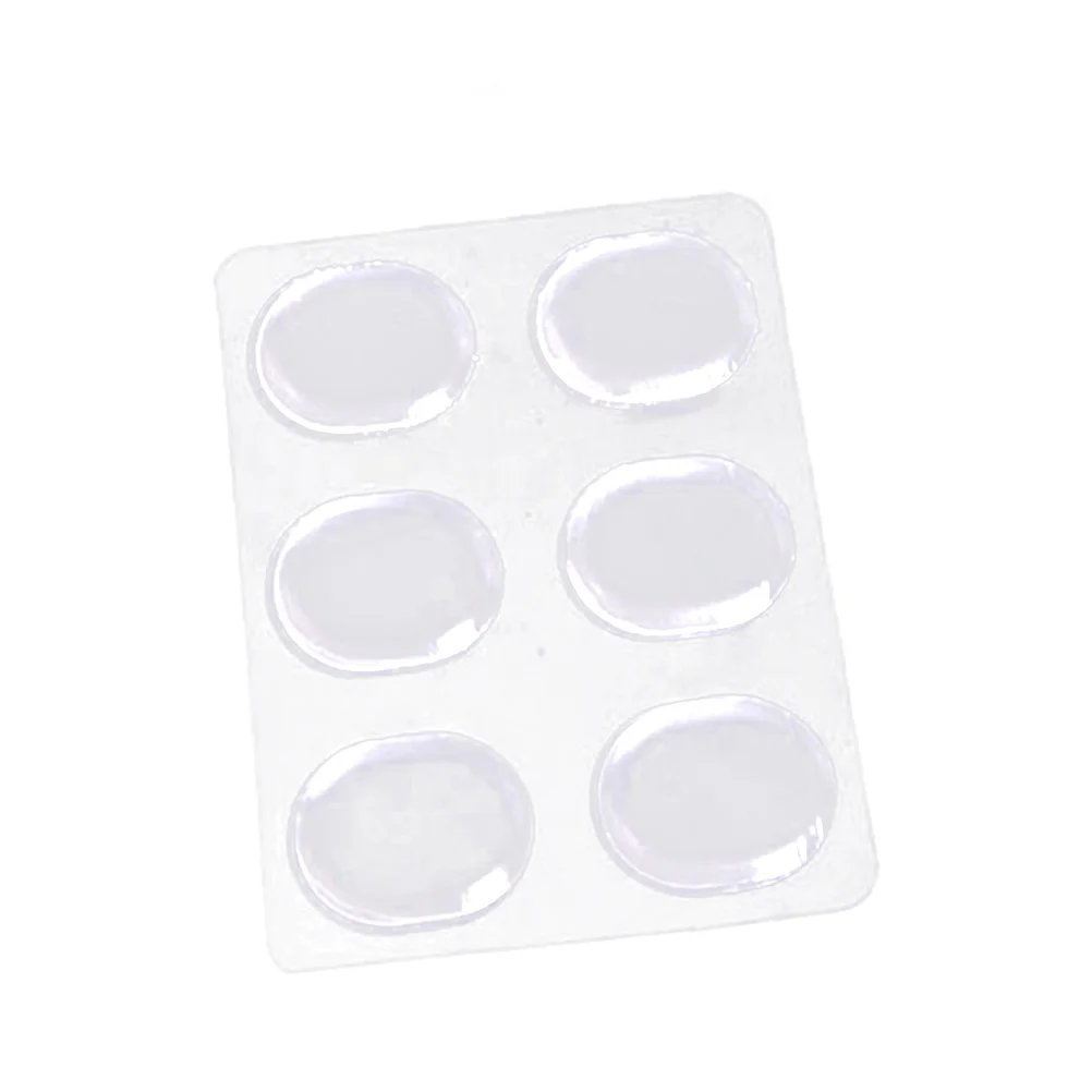 6 Pcs Shoe Pad Eyeglass Hinge Replacement Kit Shoes Insoles Inserts Silicone Heel Pads Blister